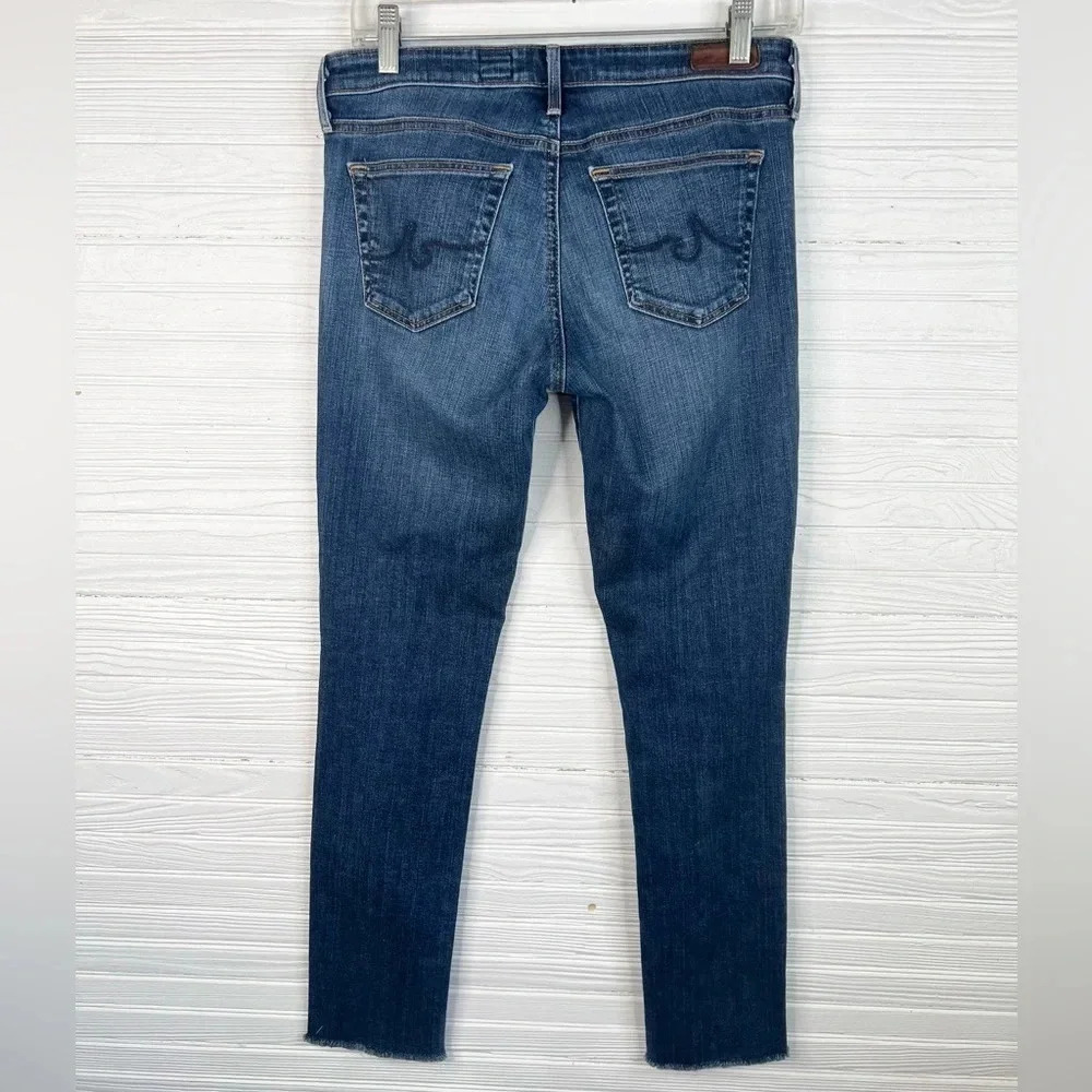 ⭐️AG Adriano Goldschmied The Stevie Slim Straight Jeans Distressed 29R - Picture 3 of 12